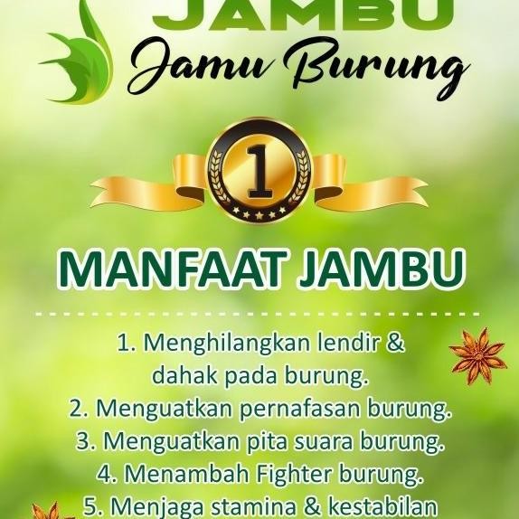 

TERBARU - JAMBU KICAU JAMU