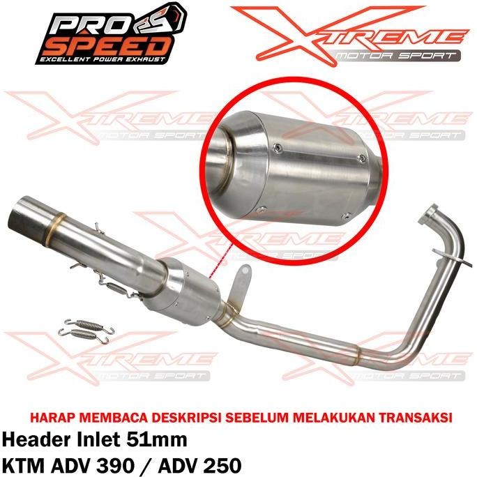 Header / Pipa Knalpot Prospeed For Ktm 390 / 250 Adventure Stainless Allshop