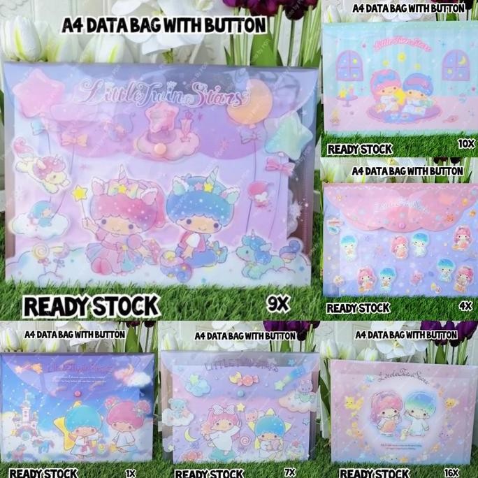 

TERLARIS - Data Bag A4 Button Sanrio Little Twin Ss 0