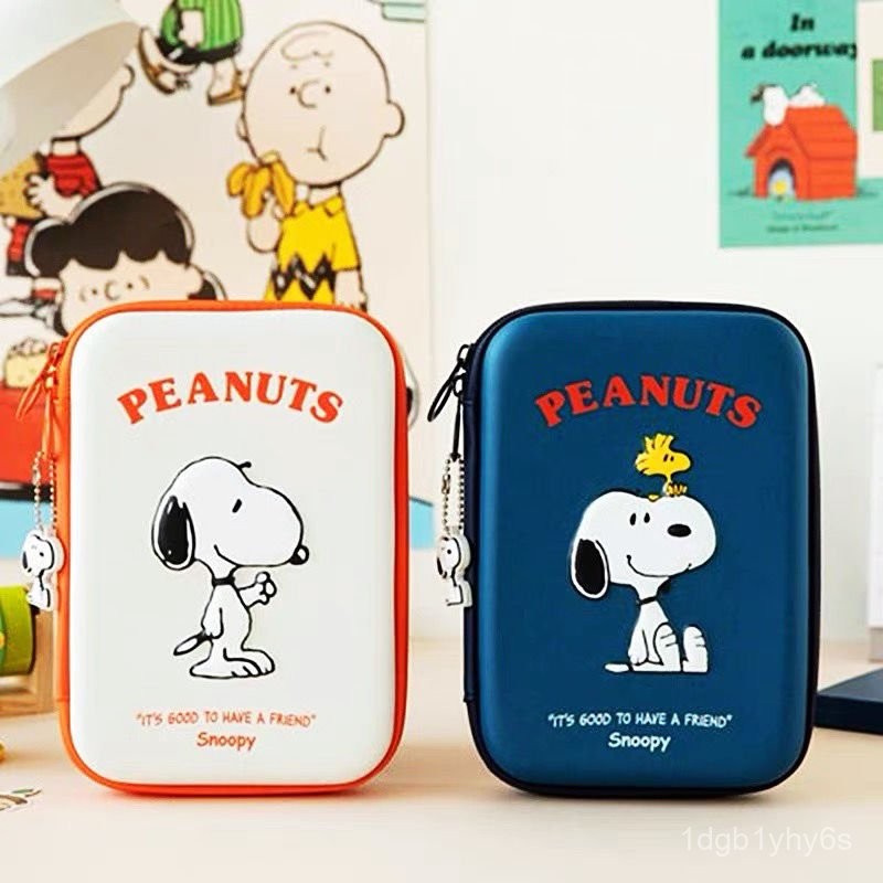 

Snoopy PEANUTS Pencil Case Multi-Compartment Stationery Box for Boys and Girls High-End Multi-Functional Storage Box 3D NGAG