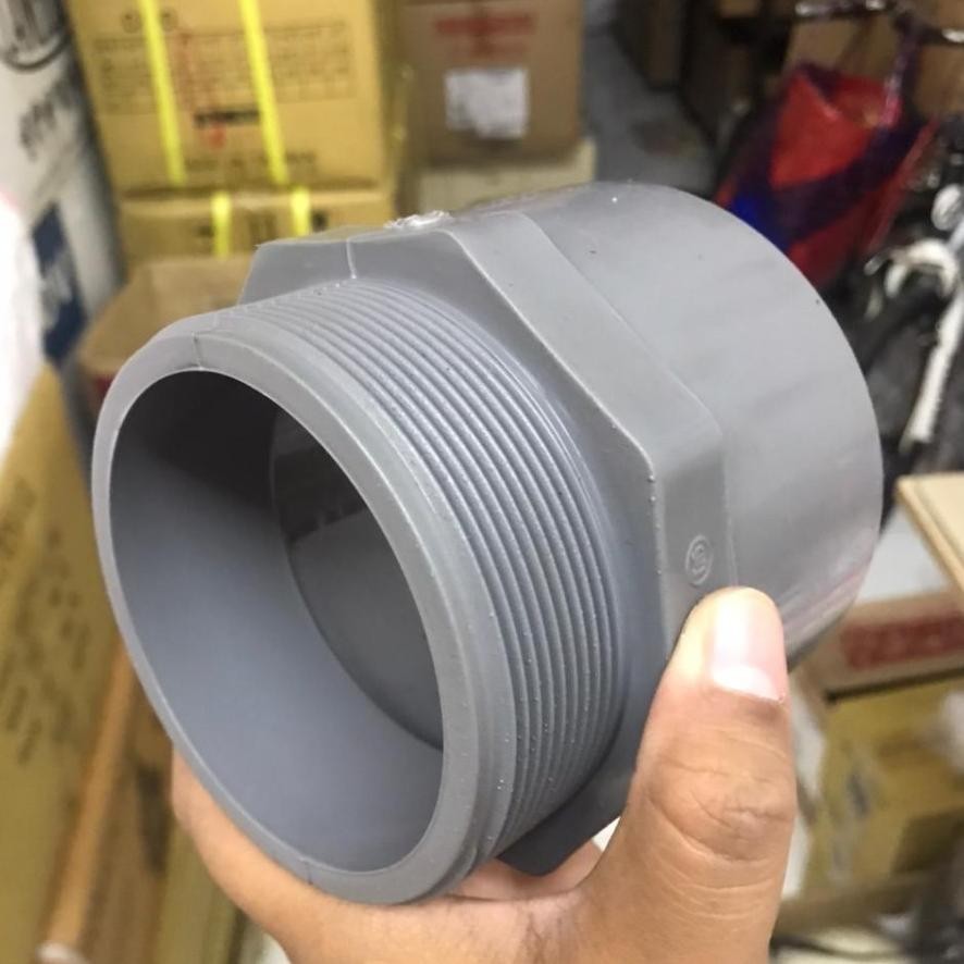 SOK DRAT LUAR VALVE SOCKET SOCK SDL 4" inch aw maspion pvc aSt
