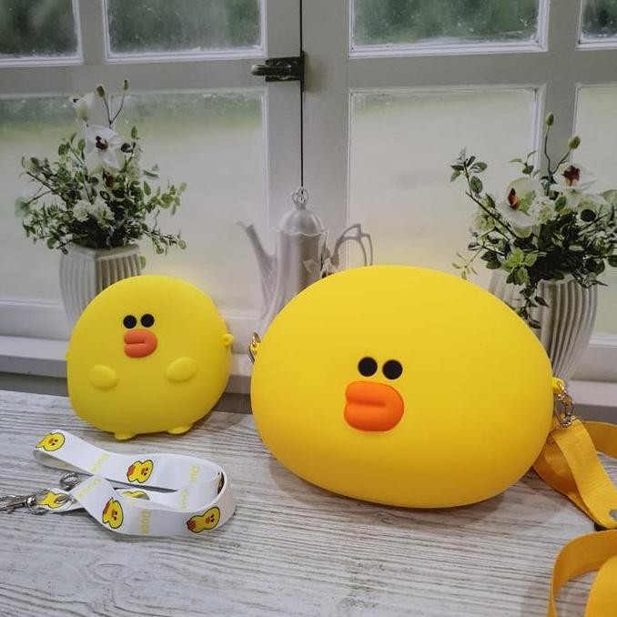 TERBARU - annabella Tas selempang rubber jelly anak dewasa karakter jumbo lucu