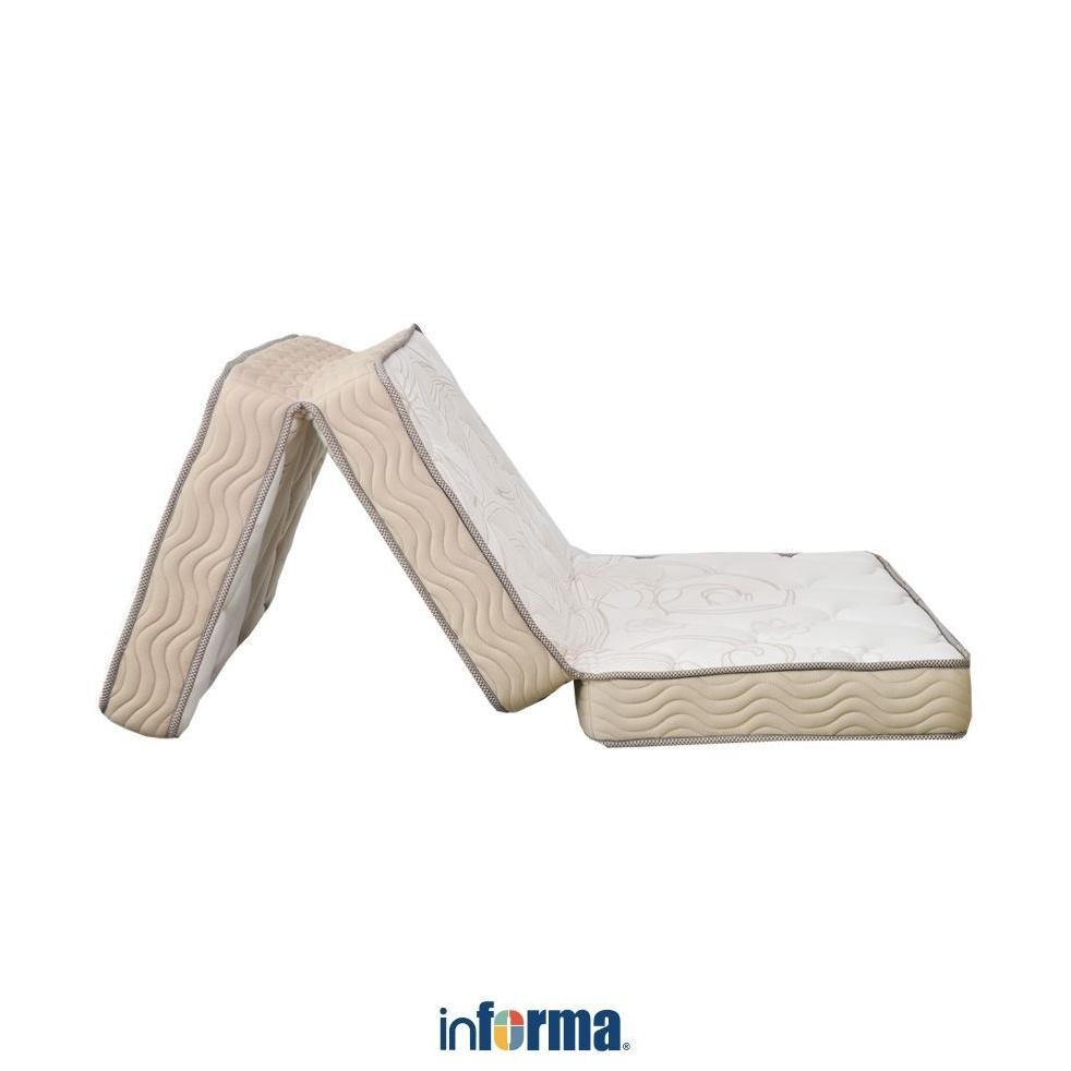 Informa Sleep 90X195X14 cm Tribeca Kasur Lipat Portable - Krem Folding Bed Matras Lipet Kasur Gulung