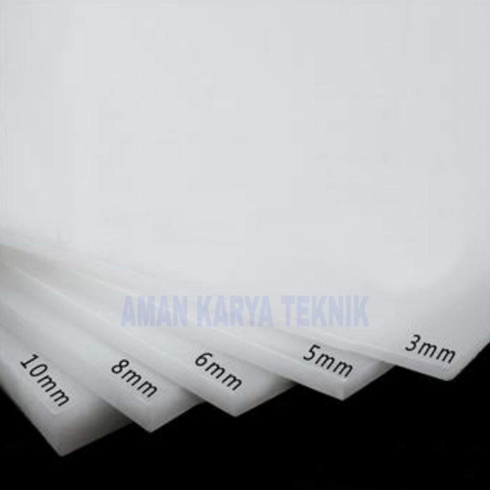 Polypropylene / PP Lembaran ( PP Sheet ) 8 mm x 13 cm x 45 cm aSt