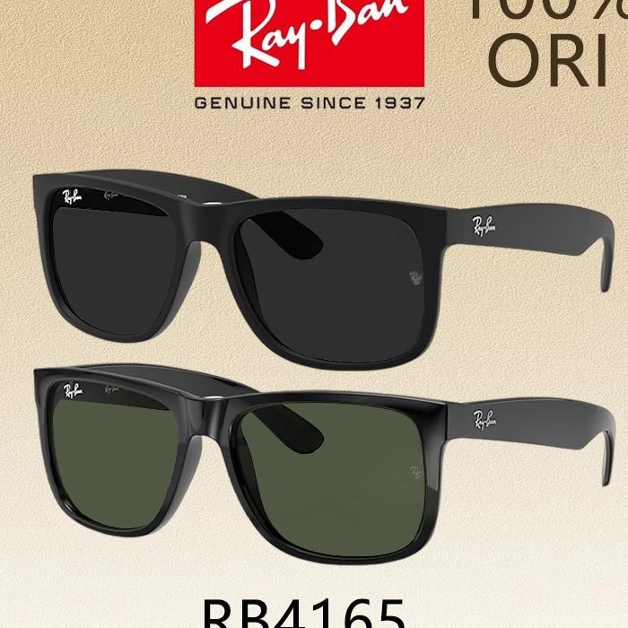 Kacamata Rayban Sunglasses Wayfarer Justin Rb4165 Global Fitting Menwomen
