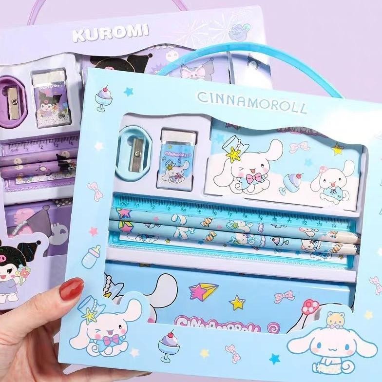 

Rwet-23 Fivevoo Alat Tulis Anak Tk / Kotak Pensil Anak Set / Tempat Pensil Anak Perempuan Sanrio / Kotak Pensil Kuromi Squi