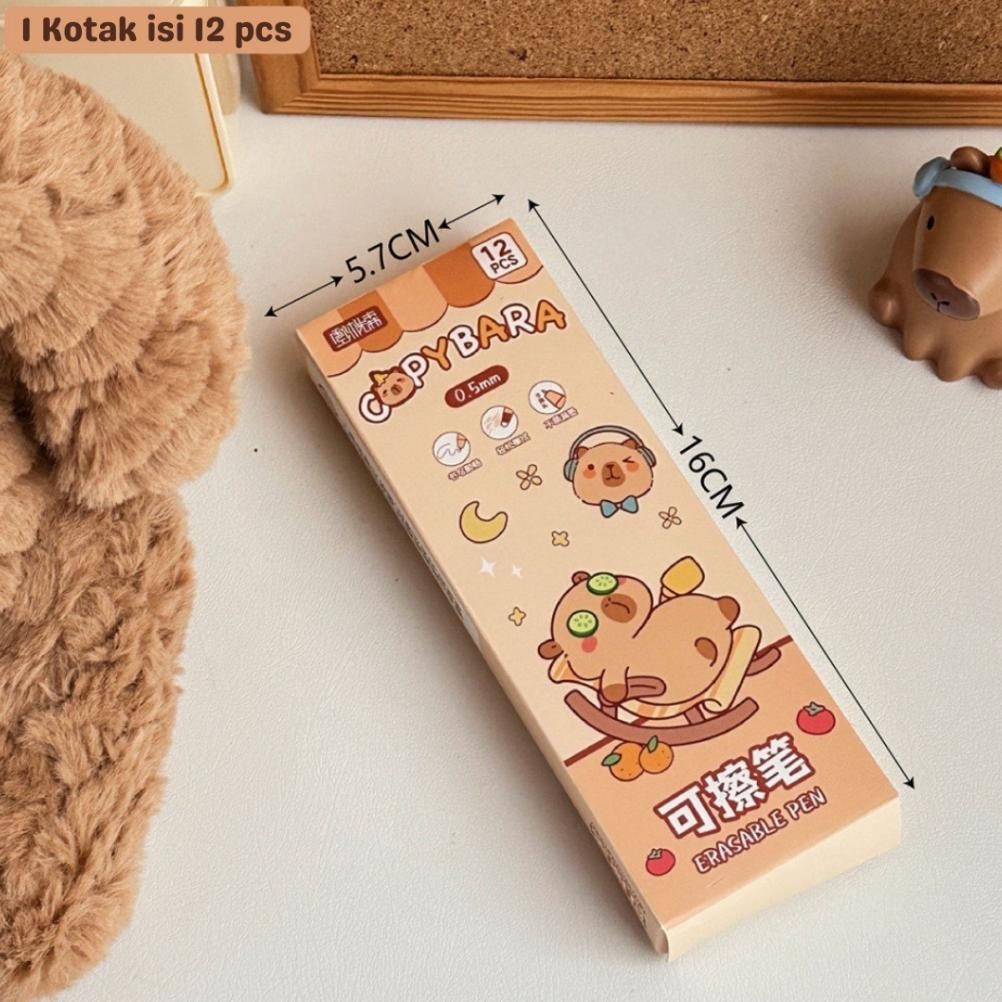 

Ew64 Capybara Pencil Case & Erasable Pen - Tempat Pensil Pulpen Alat Tulis Sekolah