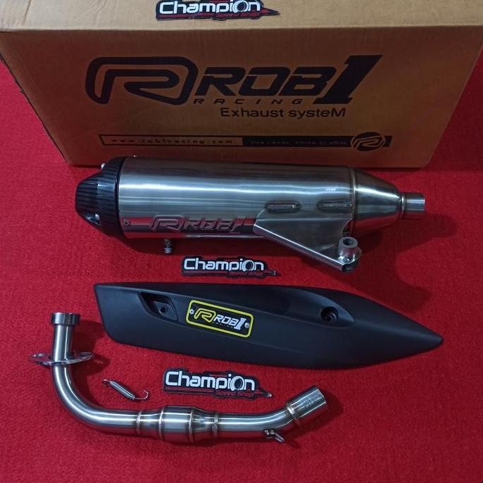 Termurah Knalpot Standar Racing Stainless Cup V Rob1 Mio Sporty Mio Smile