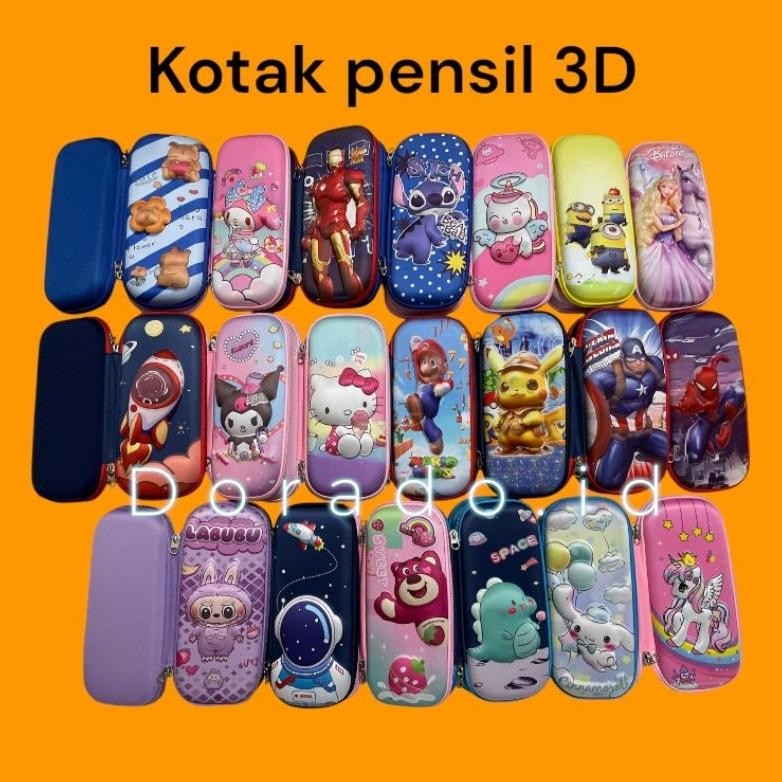 

Sale Tempat Pensil Kotak Pensil 3D Karakter