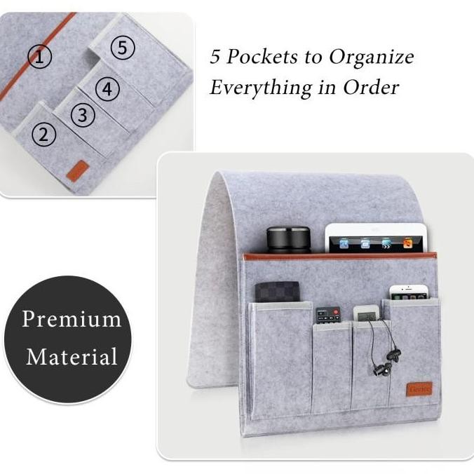 Kantong Remot Tas Gantung Remote Control Sofa Wadah Remot Tempat Penyimpanan Tv Ac Merasa