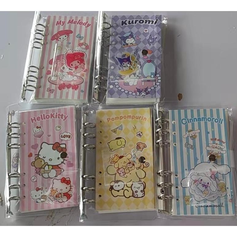 

Li34 Binder A6 Notebook Sanrio Jurnal Kit Kartun Buku Catatan Isi Ulang Loose Leaf Murah Li34