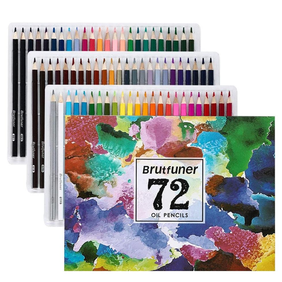 

Hjg-7 Brutfuner Pensil Warna 48 / 72 / 120 Colors Oil Pencil / Artist Pencils Set Mix Media Hjg-7