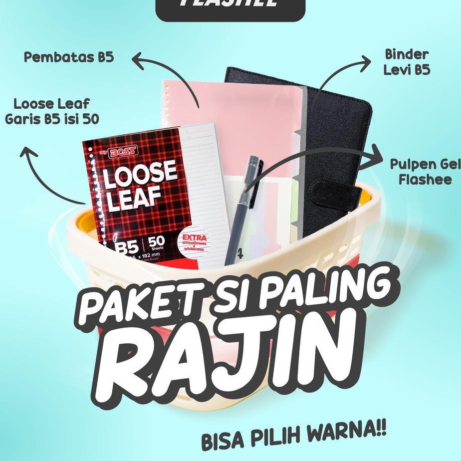 

Flashee Paket 4In1 Binder Levi B5 Ring 26 Set Sudah Termask Isi Kertas Untuk Sekolah Dan Kuliah