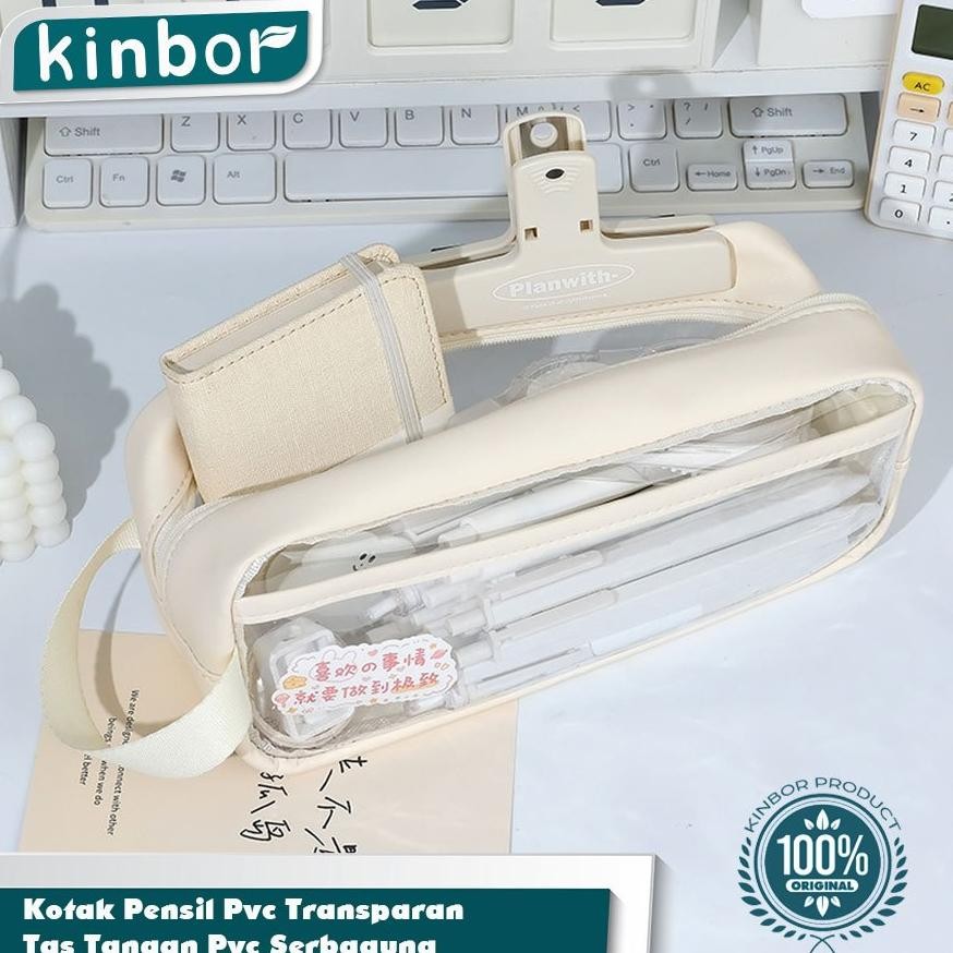 

Promo Spesial Kotak Pensil Transparan/ Tas Penyimpanan Tangan Tahan Air Berkapasitas Besar/ Tempat Alat Tulis