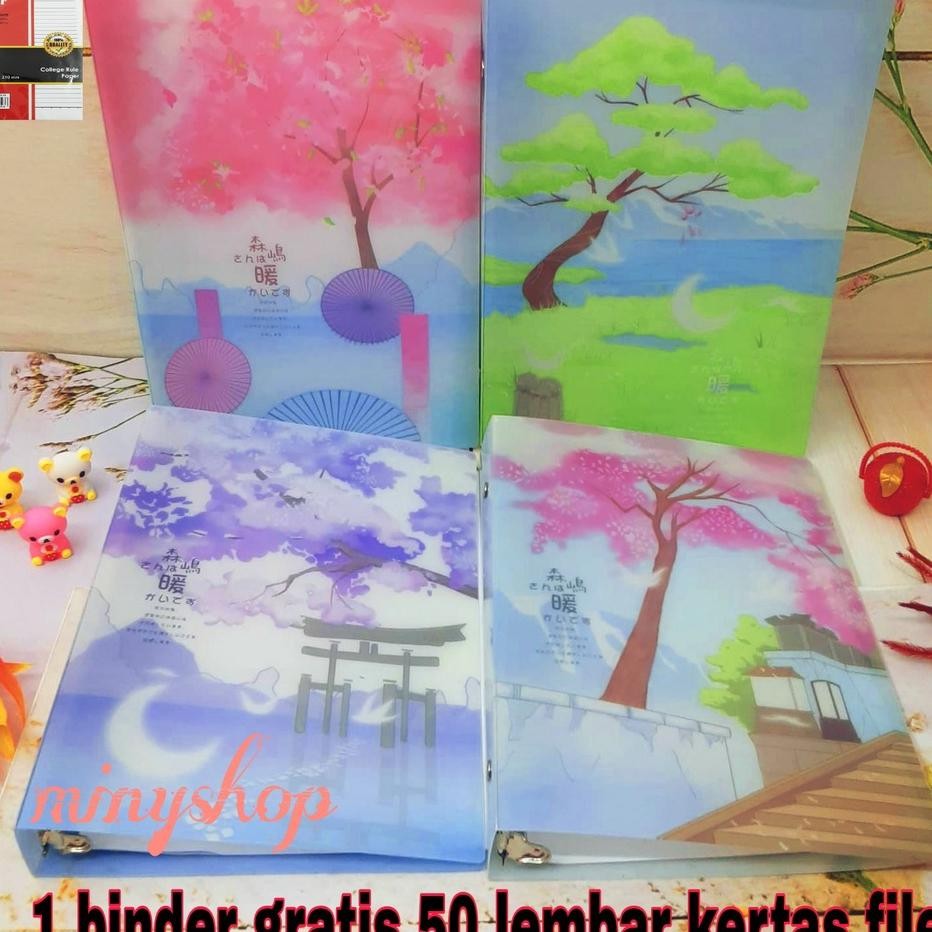 

Binder Note Notebook Loose Leaf Binder A5 20 Ring Buku Kuliah Sekolah Aneka Motif Fancy