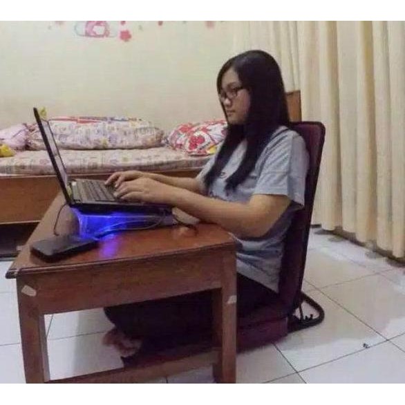 KURSI LIPAT LESEHAN LANTAI MALAS SANDARAN DUDUK BELAJAR SANTAI KERJA