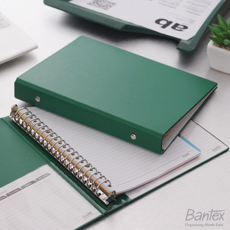 

Bantex Binder Note A5 20 Ring Besi Loose Leaf Multiring Binder Grass Green 1324 15