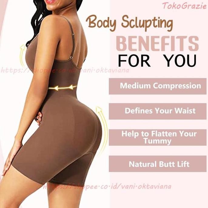 Bodysuit Wanita Korset Shapewear Korset Full Body Korset Pelangsing Badan Uk M-4XL | Body Sclupting