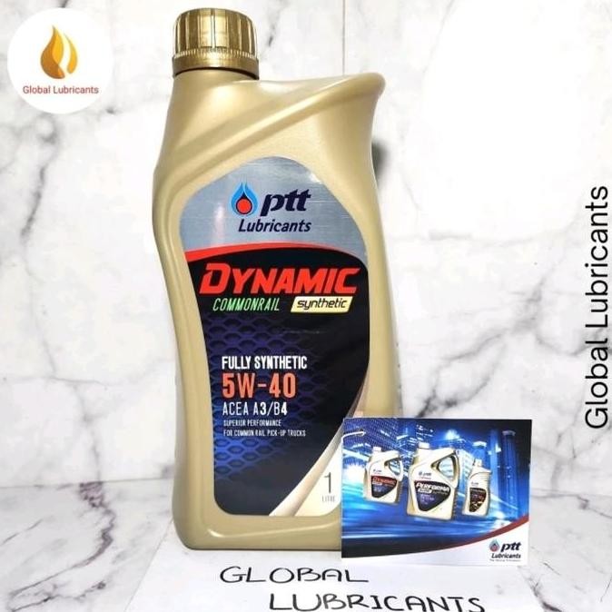 PTT Dynamic Commonrail Synthetic 5W-40 5W 40 1 Liter (Oli Mesin Diesel Fully Synthetic)