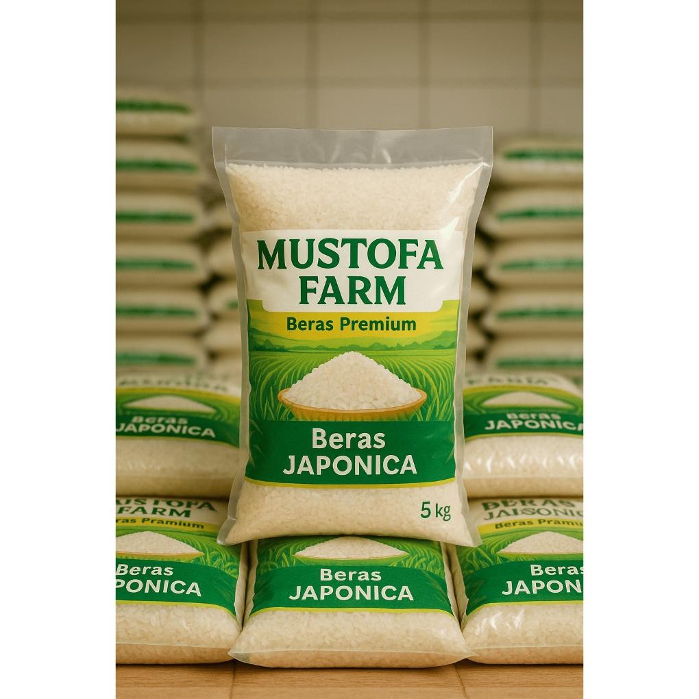 

Premium Beras Jepang Mustofa Farm Japanese Japonica Rice Beras Sushi Premium 5 Kg