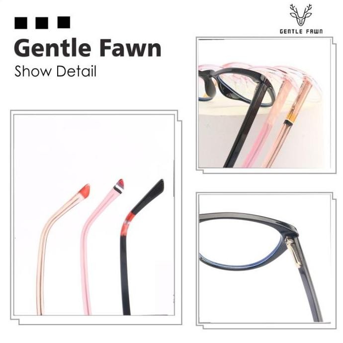 Gray Pink Kacamata Anak Anti Radiasi Blueray Eye Perempuan 6004