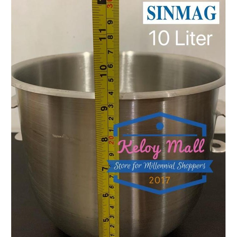 Murah Mixer Sinmag 10 Liter Bowl Mangkuk Aksesoris