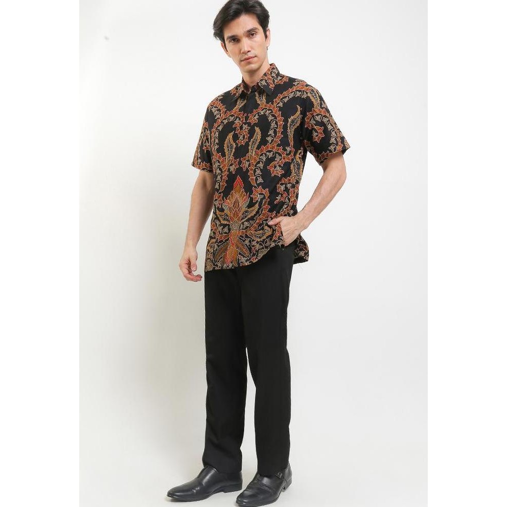 Murah Danar Hadi - Kemeja Batik Pe Ronri Ronce - 5Rrnc.7806.24 - Hitam