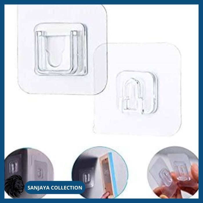 

2 SISI GANTUNGAN TEMPEL HOOK KAIT PAKU 1 SET PASANG +- GRATIS ONGKIR