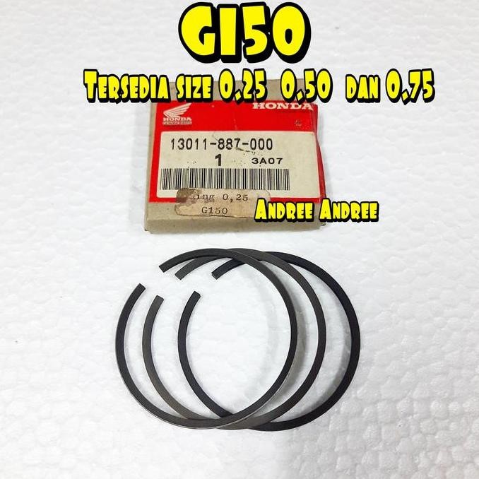 G 150 Ring Piston Seher Honda G150 G-150 size 0.25 0.50 0.75 Original