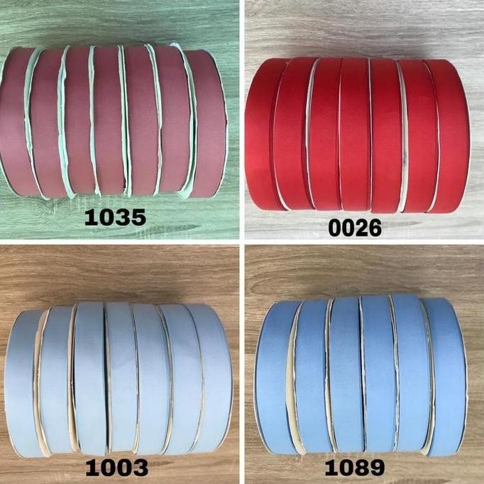 

BEBAS ONGKIR - C - [00 Yard] Pita Grosgrain / Pita Polos Impor Size " atau 2, cm