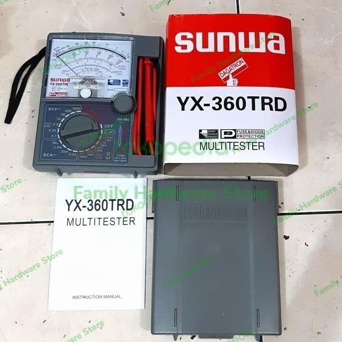 MULTI TESTER MANUAL MERK SUNWA/ MULTITESTER / YX-360TRD ORIGINAL DAN TERPERCAYA