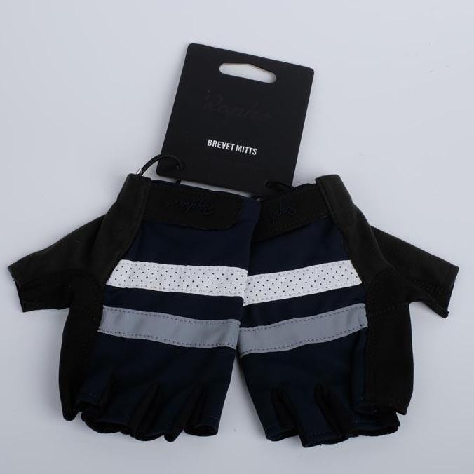 BEBAS ONGKIR - Sarung Tangan Sepeda Bike Glove Rapha Brevet Mitts Navy