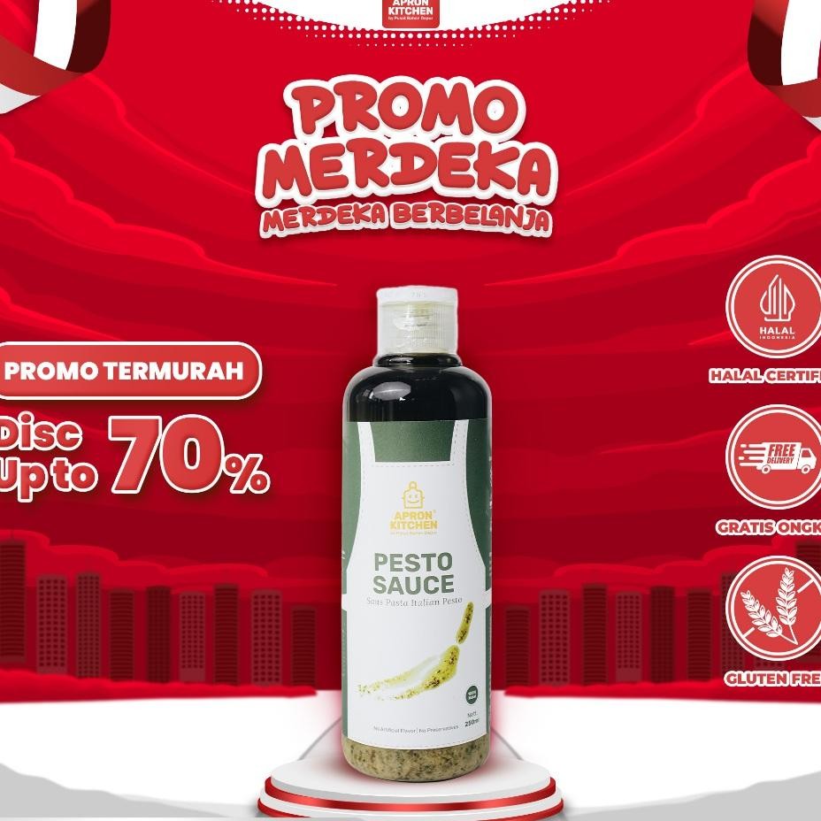 

Apron Kitchen Pesto Sauce Bumbu Masak Pasta Italia 250Ml