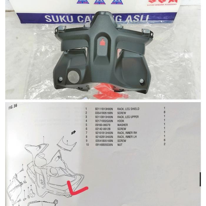 (Promo) Rack Leg Shield Cover Kantong Kunci Kontak Skywave Original Sgp Bestseller