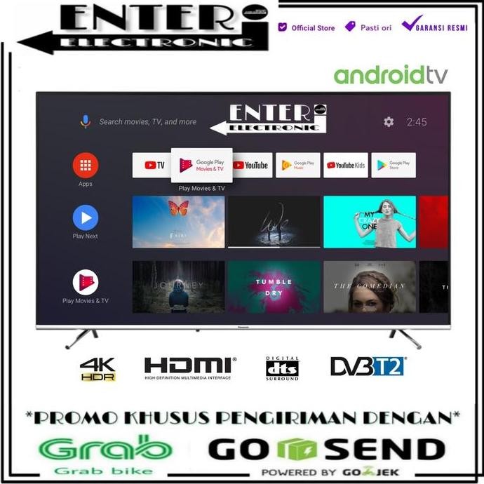 TERMURAH - PANASONIC LED TV 43GX400G - SMART TV 43 INCH ANDROID TV 4K HDR 43GX400