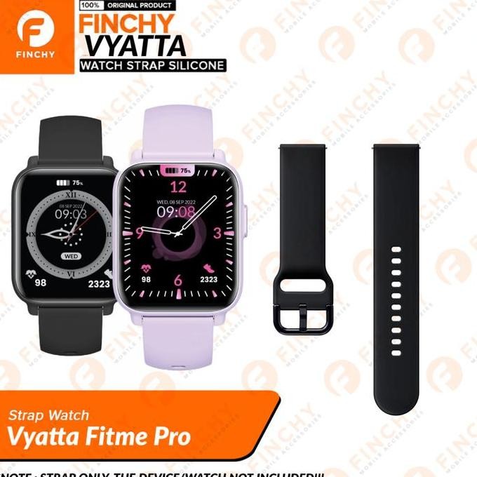 Finchy Silicone Strap Vyatta Fitme Pro Replacement Wristband tali jam