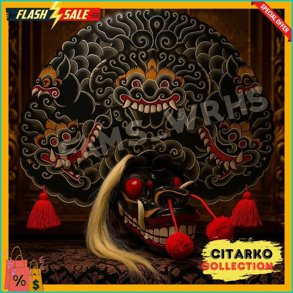 Barongan Telon Vip Ukuran 22 Full Kayu Barongan Caplokan Kayu