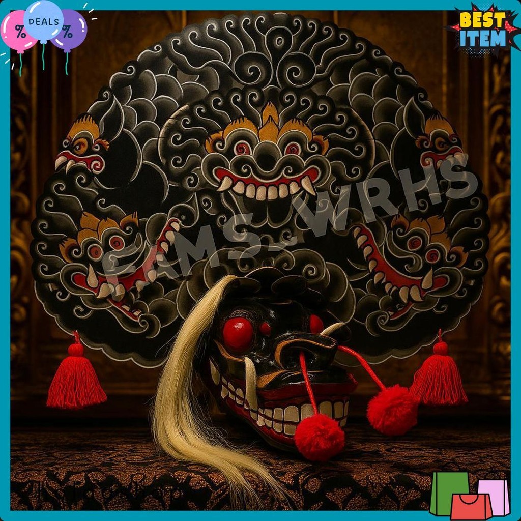 Barongan Telon Vip Ukuran 22 Full Kayu Barongan Caplokan Kayu