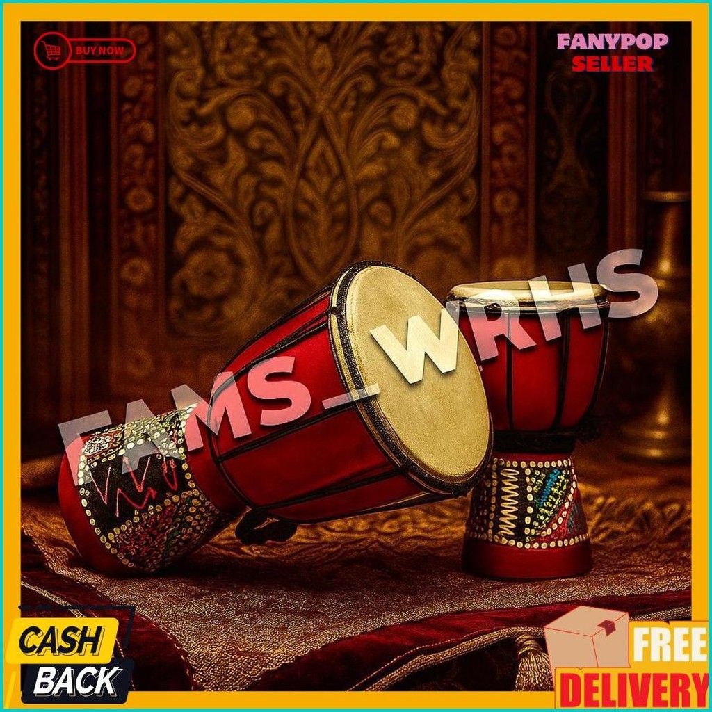 Jimbe Gendang Besar Mainan Alat Musik Tradisional Murah Berkualitas (Bisa Cod)