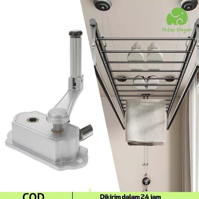 TERMURAH - [COD]Jemuran Engkol  Lifting Sparepart Manual Engkol Jemuran Baju Engkolan Jemuran Handle