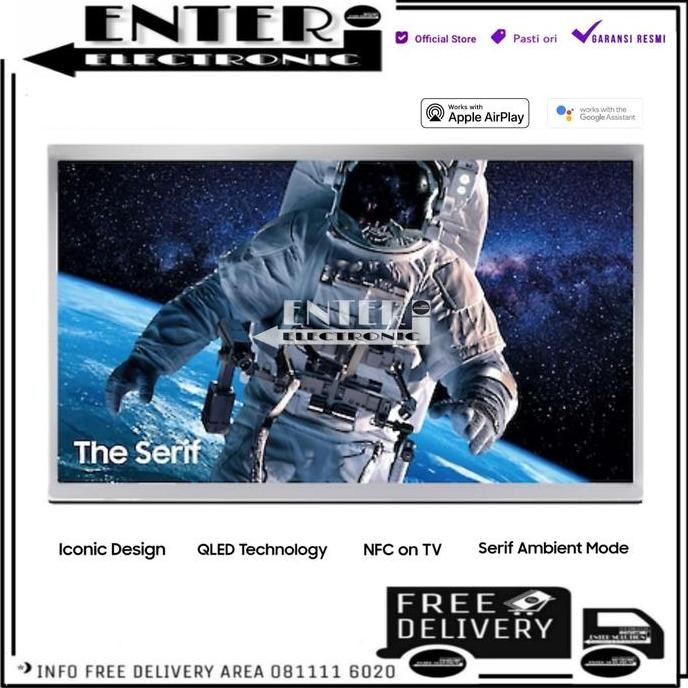 TERBARU - SAMSUNG QA43LS01T - SMART TV QLED 4K THE SERIF 43 INCH 43LS01 43LS01T