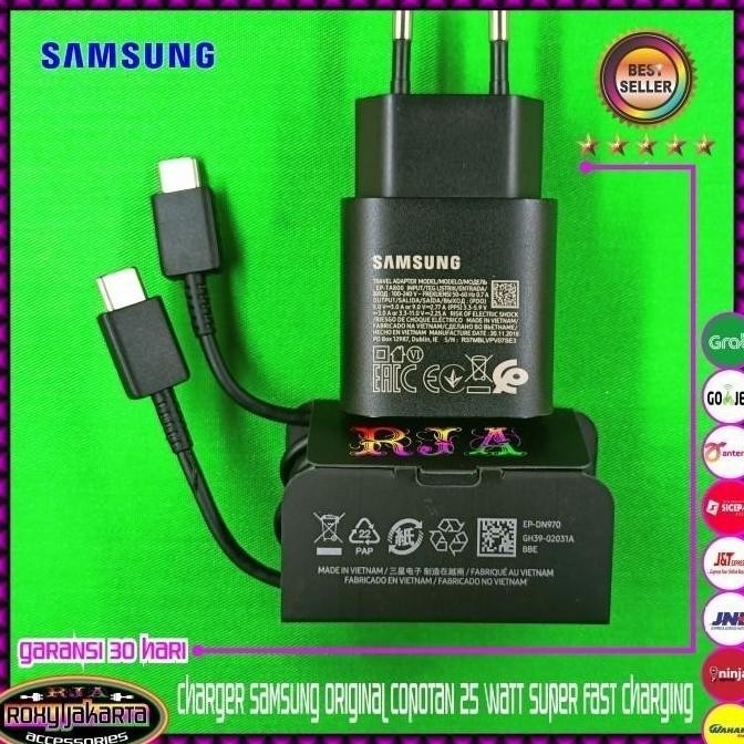 TERBARU - Charger Samsung Galaxy M23 M33 M53 Original 25 Watt