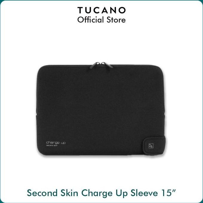 TERBARU - Tucano Sleeve Second Skin Charge Up For Laptop / Macbook Up to 15" (BFCUPMB15) Tas Laptop 