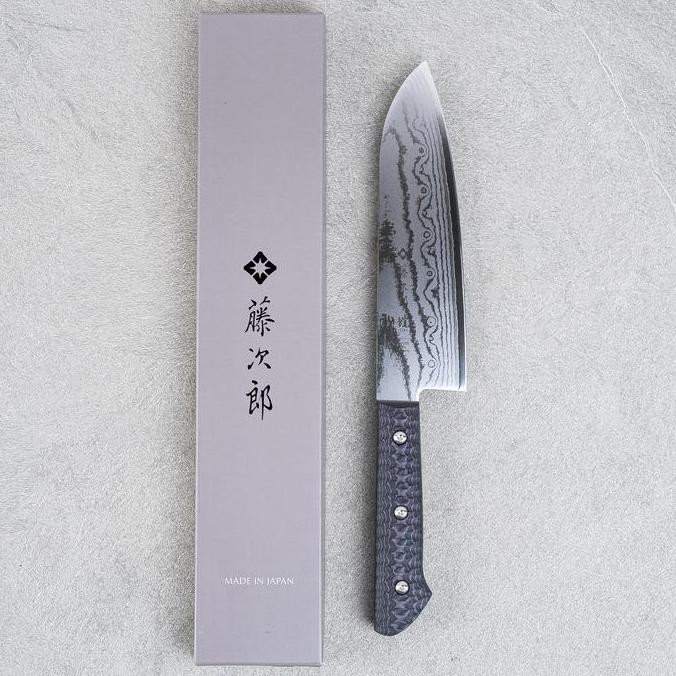 Pisau Jepang TOJIRO GAI VG10 37 Layers Damascus Santoku 170mm