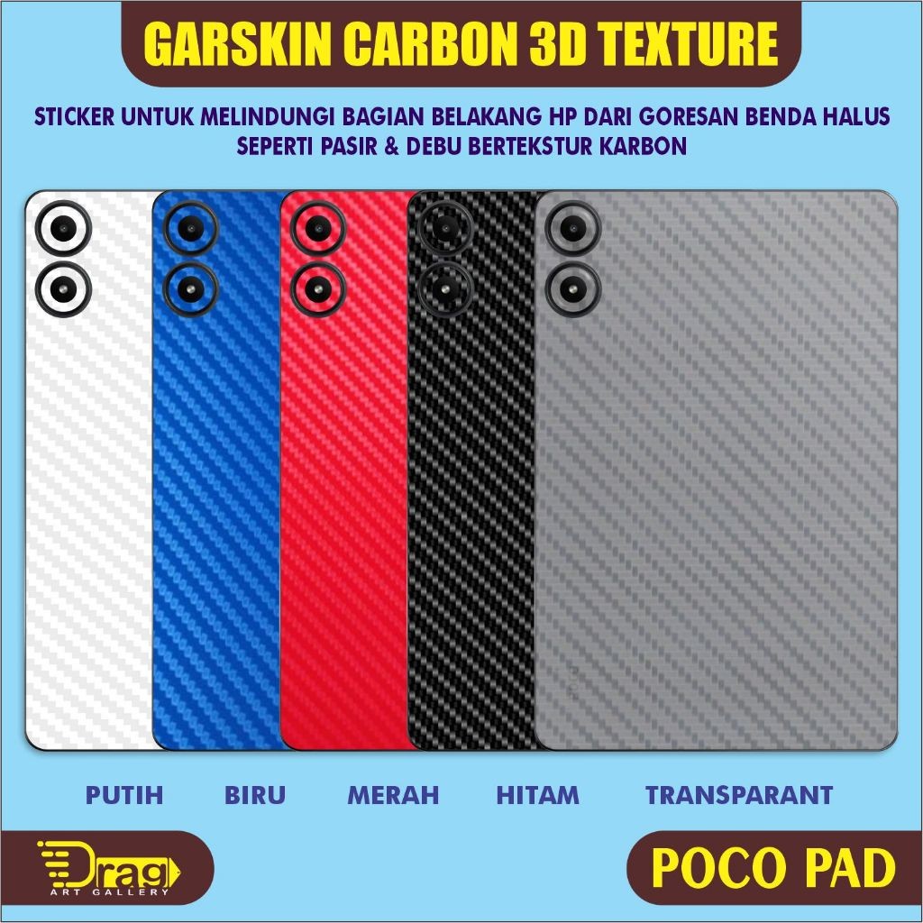 

Stiker Xiaomi Poco Pad Garskin Label Custom Fullbody Presisi Bisa COD