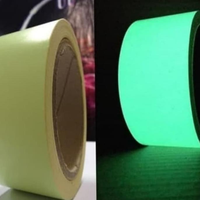 Stiker Glow In The Dark Stiker Fosfor ( Glow Tape ) Sticker Fosfor 1"