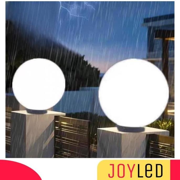 Kap Lampu Taman Bulat 8 10 12 Inch E27 Outdoor Putih Lampu Globe Hias Taman Teras 20 cm 25 cm 30 cm