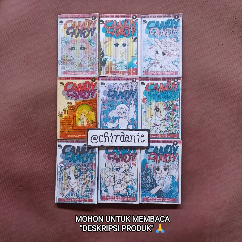 Komik Jadul CANDY CANDY - Yumiko Igarashi 1-9 Tamat