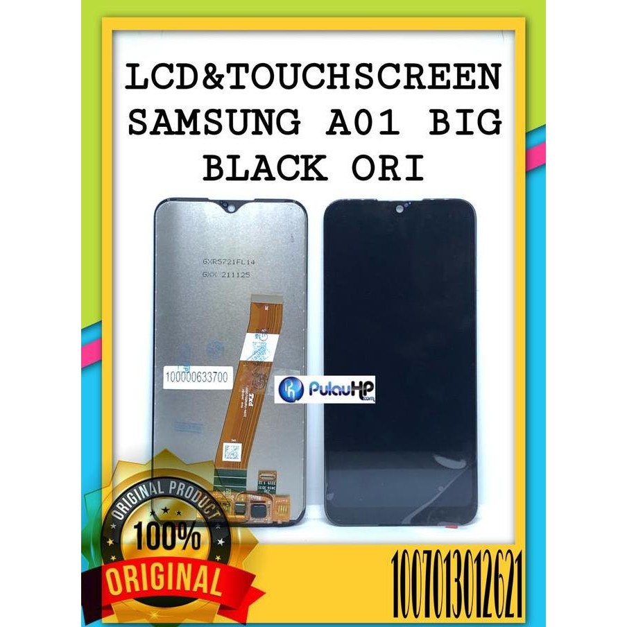 LCD TOUCHSCREEN SAMSUNG A01 BIG BLACK ORI