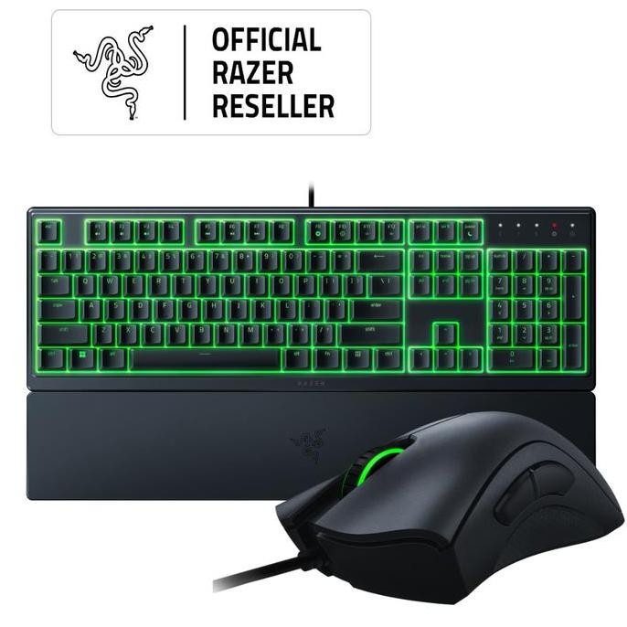 BEBAS ONGKIR - Razer Deathadder Essential Black + Razer Ornata V3x Bundle